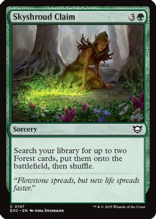 Image of Skyshroud Claim (EOC-107) - Commander: Edge of Eternities