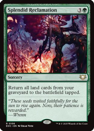 Image of Splendid Reclamation (EOC-108) - Commander: Edge of Eternities