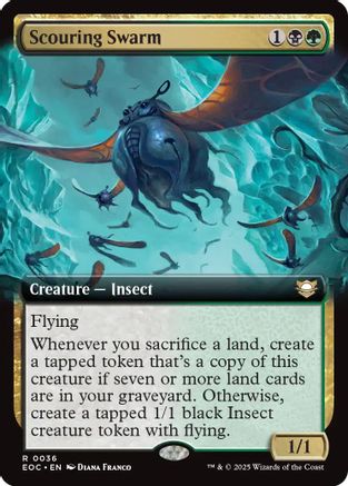 Image of Scouring Swarm (Extended Art) (EOC-036) - Commander: Edge of Eternities