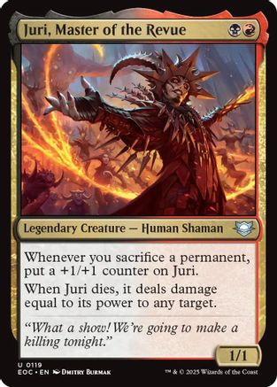 Image of Juri, Master of the Revue (EOC-119) - Commander: Edge of Eternities