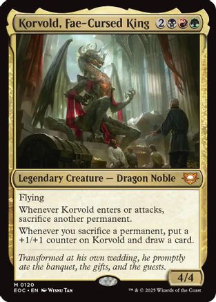 Image of Korvold, Fae-Cursed King (EOC-120) - Commander: Edge of Eternities