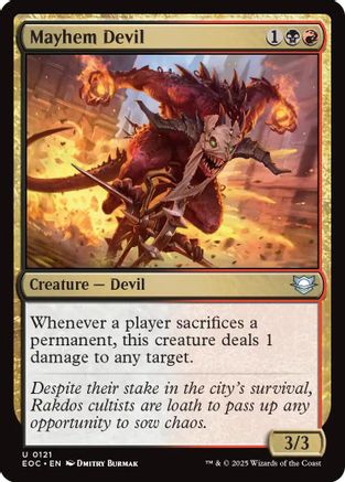 Image of Mayhem Devil (EOC-121) - Commander: Edge of Eternities