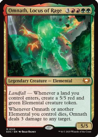 Image of Omnath, Locus of Rage (EOC-123) - Commander: Edge of Eternities