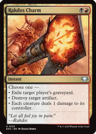 Image of Rakdos Charm (EOC-125) - Commander: Edge of Eternities