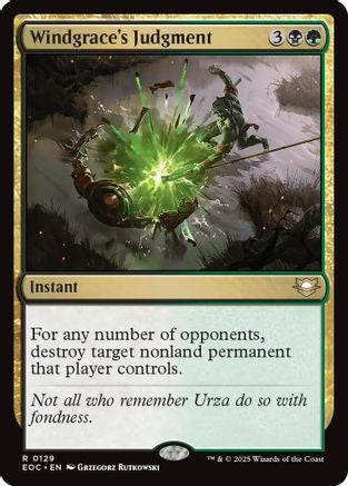 Image of Windgrace's Judgment (EOC-129) - Commander: Edge of Eternities