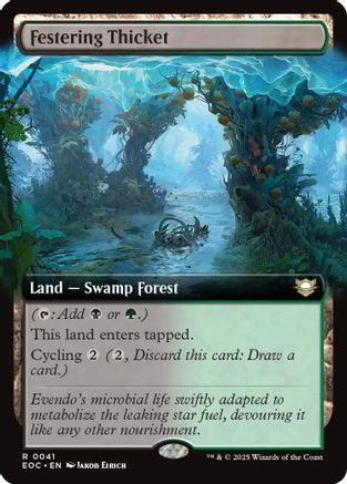 Image of Festering Thicket (Extended Art) (EOC-041) - Commander: Edge of Eternities