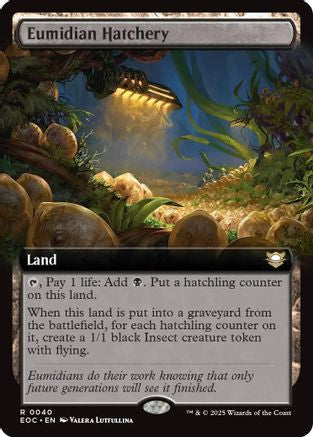 Image of Eumidian Hatchery (Extended Art) (EOC-040) - Commander: Edge of Eternities