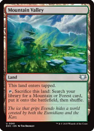 Image of Mountain Valley (EOC-061) - Commander: Edge of Eternities