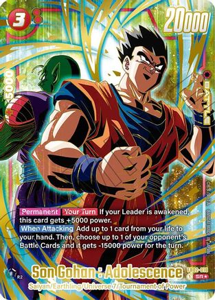Image of Son Gohan : Adolescence (1st Anniversary Set) (FB02-018) - Fusion World Promotion Cards and Packs Holofoil