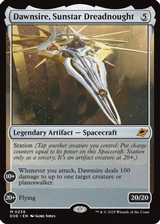 Image of Dawnsire, Sunstar Dreadnought (EOE-238) - Edge of Eternities Foil
