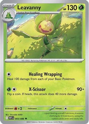 Image of Leavanny 003/086  SV White Flare - Uncommon
