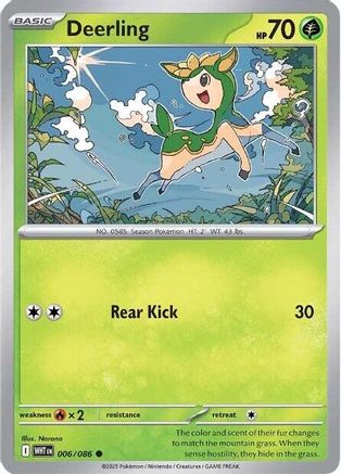 Image of Deerling 006/086  SV White Flare - Common