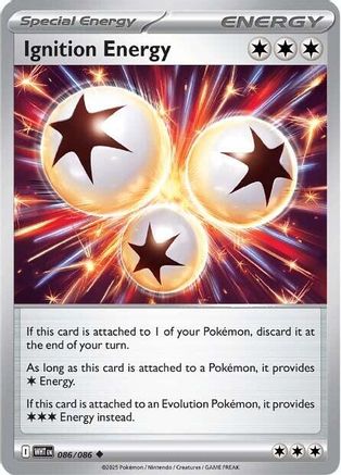 Image of Ignition Energy 086  - Reverse Holofoil SV White Flare - Uncommon
