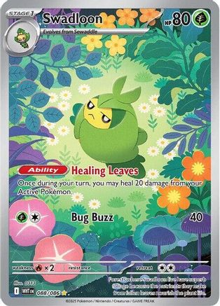 Image of Swadloon 088/086  - Holofoil SV White Flare - Illustration Rare