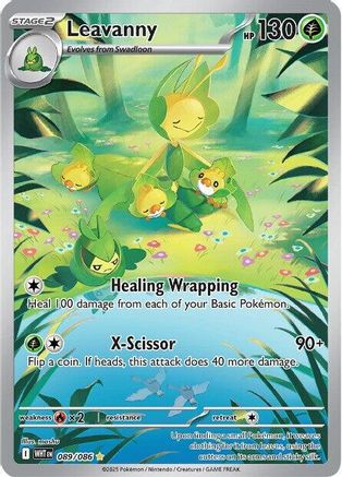 Image of Leavanny 089/086  - Holofoil SV White Flare - Illustration Rare