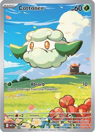 Image of Cottonee 090/086  - Holofoil SV White Flare - Illustration Rare