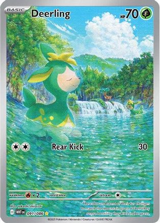 Image of Deerling 091/086  - Holofoil SV White Flare - Illustration Rare