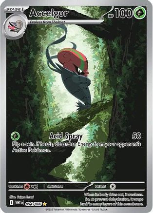 Image of Accelgor 094/086  - Holofoil SV White Flare - Illustration Rare