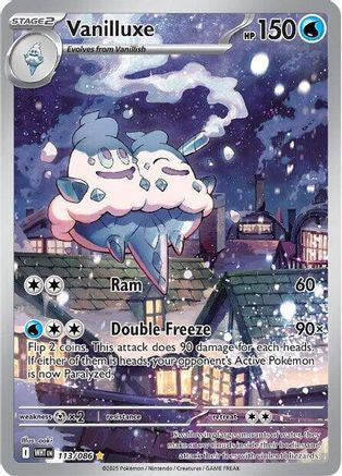 Image of Vanilluxe 113/086  - Holofoil SV White Flare - Illustration Rare