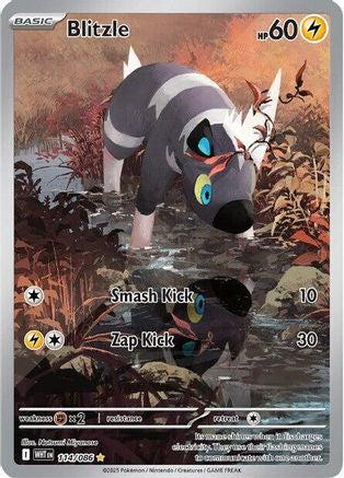 Image of Blitzle 114/086  - Holofoil SV White Flare - Illustration Rare