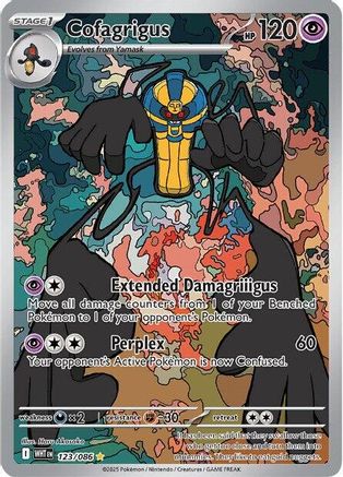 Image of Cofagrigus 123/086  - Holofoil SV White Flare - Illustration Rare