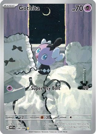 Image of Gothita 124/086  - Holofoil SV White Flare - Illustration Rare