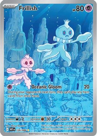 Image of Frillish 126/086  - Holofoil SV White Flare - Illustration Rare