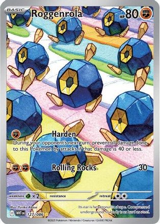 Image of Roggenrola 127/086  - Holofoil SV White Flare - Illustration Rare