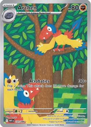 Image of Archen 131/086  - Holofoil SV White Flare - Illustration Rare