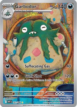 Image of Garbodor 141/086  - Holofoil SV White Flare - Illustration Rare
