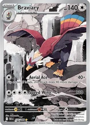 Image of Braviary 155/086  - Holofoil SV Black Bolt - Illustration Rare