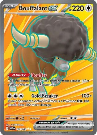 Image of Bouffalant ex 162/086  - Holofoil SV White Flare - Ultra Rare