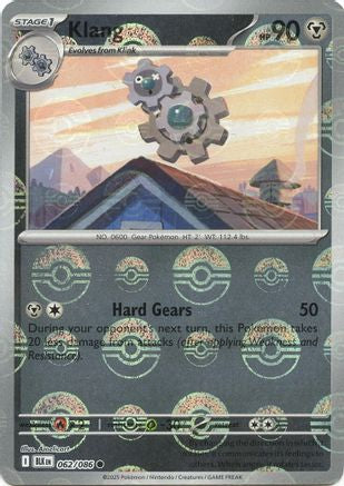 Image of Klang (Poke Ball Pattern) 062/086  - Holofoil SV Black Bolt - Common
