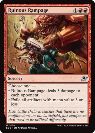 Image of Ruinous Rampage (EOE-158) - Edge of Eternities