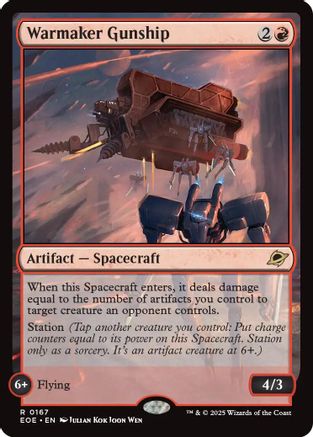 Image of Warmaker Gunship (EOE-167) - Edge of Eternities Foil