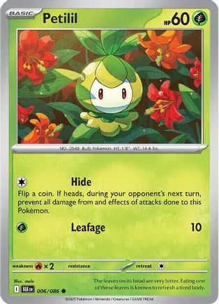 Image of Petilil 006/086  SV Black Bolt - Common