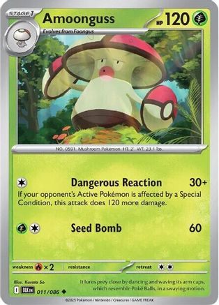Image of Amoonguss 011/086  SV Black Bolt - Uncommon