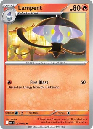 Image of Lampent 017/086  - Reverse Holofoil SV White Flare - Common