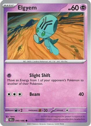 Image of Elgyem 040/086  SV Black Bolt - Common