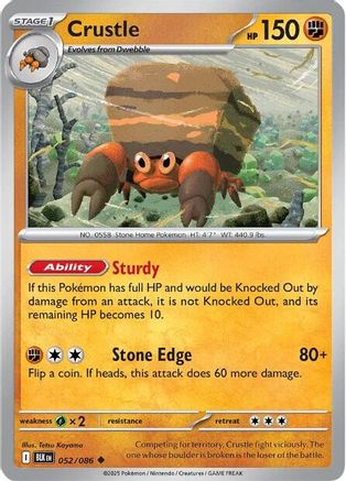 Image of Crustle 052/086  SV Black Bolt - Uncommon