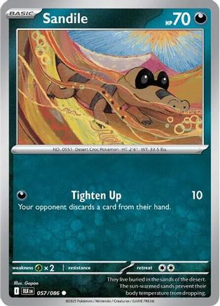 Image of Sandile 057/086  - Reverse Holofoil SV Black Bolt - Common