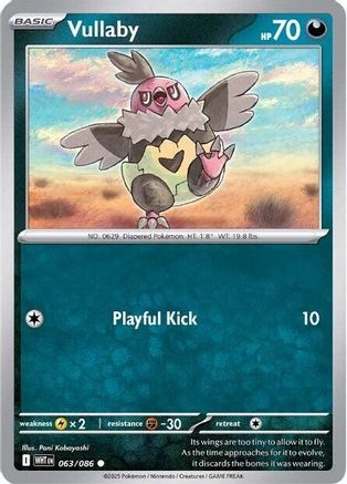 Image of Vullaby 063/086  - Reverse Holofoil SV White Flare - Common