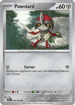 Image of Pawniard 064/086  - Reverse Holofoil SV Black Bolt - Common