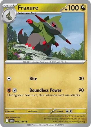 Image of Fraxure 069/086  SV Black Bolt - Common