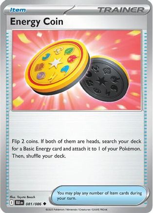 Image of Energy Coin 081  SV Black Bolt - Uncommon