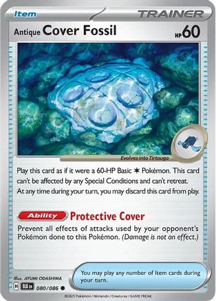 Image of Antique Cover Fossil 080  SV Black Bolt - Common
