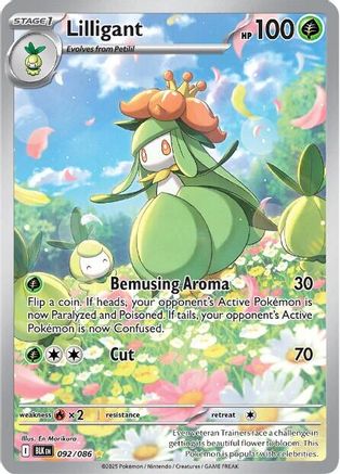 Image of Lilligant 092/086  - Holofoil SV Black Bolt - Illustration Rare