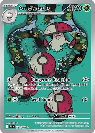 Image of Amoonguss 096/086  - Holofoil SV Black Bolt - Illustration Rare