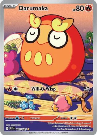 Image of Darumaka 097/086  - Holofoil SV Black Bolt - Illustration Rare