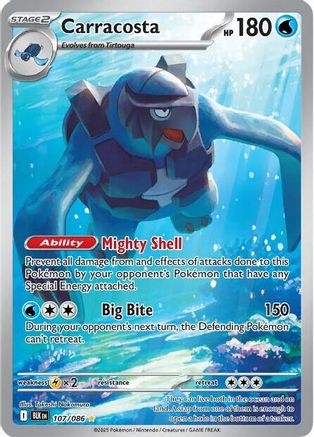 Image of Carracosta 107/086  - Holofoil SV Black Bolt - Illustration Rare